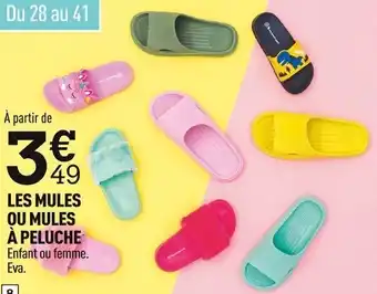 Centrakor Les mules ou mules à peluche offre