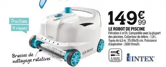 Centrakor Intex le robot de piscine offre