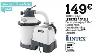 Centrakor Intex le filtre à sable offre