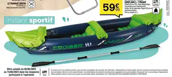 Cruiser X1 le kayak 2 places gonflable + 1 pagaie