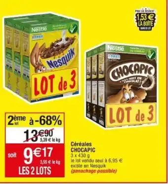 Migros Céréales CHOCAPIC offre