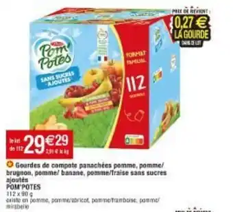 Migros Pom'potes gourdes de compote panachées pomme offre
