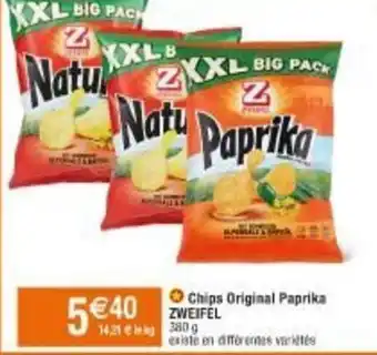 Migros Chips original paprika ZWEIFEL offre
