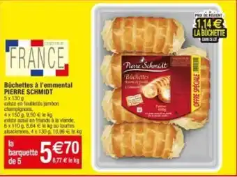 Migros Bûchettes à l'emmental PIERRE SCHMIDT offre