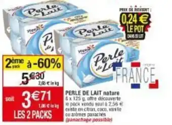 Migros PERLE DE LAIT nature offre