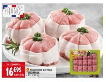 Paupiettes de veau TENDRIADE