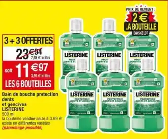 Migros Bain de bouche protection dents et gencives Listerine offre