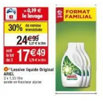 Migros Lessive liquide original Ariel offre