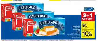 Carrefour Poisson pané tranches de cabillaud offre