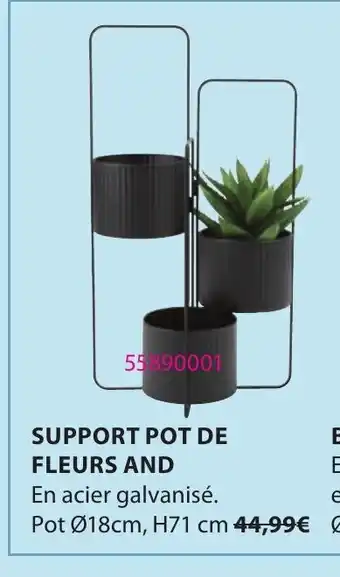 JYSK Support pot de fleurs And offre