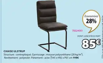 JYSK Chaise ulstrup offre
