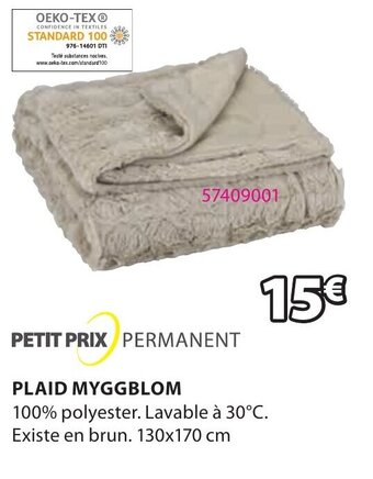 JYSK Plaid Myggblom offre