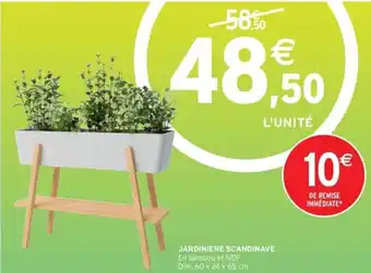 Intermarché Jardiniere scandinave offre
