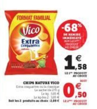 Hyper U Vico Chips nature offre