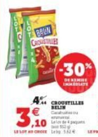 Hyper U Croustilles belin offre