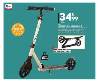 ALDI Trottinette Avec Amortisseur offre