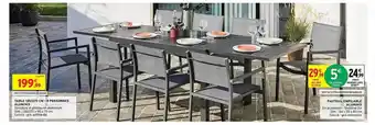 Intermarché Table 135-270 Cm - 8 Personnes Aluminis offre