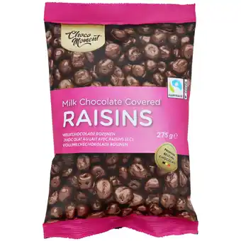 Action Raisins secs au chocolat choco moment offre