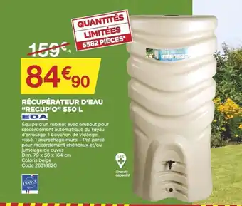 Récupérateur d'Eau Recup'O 550L