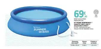E.Leclerc Summer Waves Kit Piscine Autoportante offre