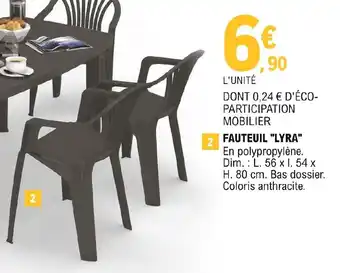 E.Leclerc Fauteuil Lyra offre