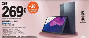 E.Leclerc Lenovo Tablette P11 Plus offre