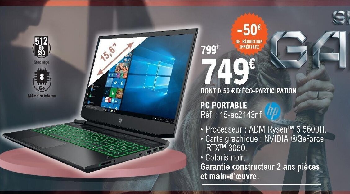 Promo PC Portable chez E.Leclerc