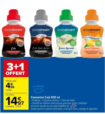 Carrefour Concentré Cola 500 ml offre