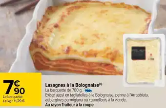 Lasagnes à la bolognaise