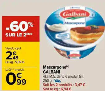 Carrefour Mascarpone GALBANI offre