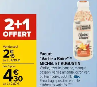 Michel et augustin yaourt "vache à boire"