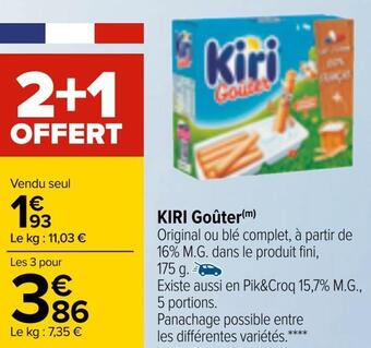Carrefour Kiri goûter offre