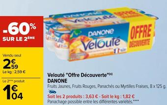 Carrefour Danone velouté "offre découverte" offre