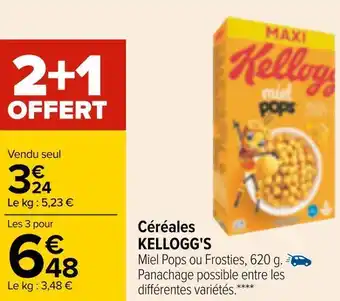 Carrefour Kellogg's céréales offre