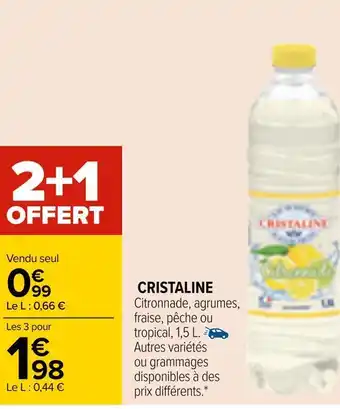 Carrefour Cristaline cristaline offre
