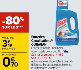 Carrefour Ouragan entretien canalisations offre