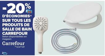 Carrefour Carrefour bon plan sur tous les produits de salle de bain carrefour offre