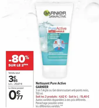 Carrefour Market Nettoyant pure active GARNIER offre
