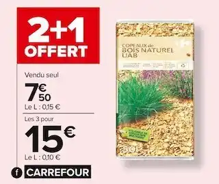 Carrefour Market Carrefour copeaux de bois naturel offre