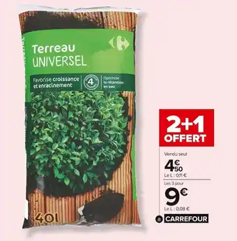 Carrefour Market Carrefour terreau universel offre