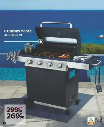 Carrefour Market Hyba barbecue gaz g40 offre