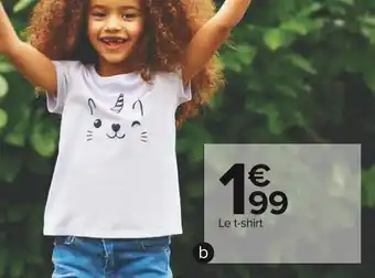 Carrefour Market T-shirt fille ou garçon offre