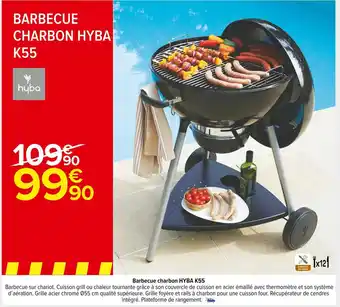 Carrefour Market Hyba barbecue charbon k55 offre