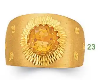 Le manège à bijoux Bague citrine, taille offre