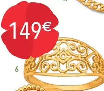 Le manège à bijoux Bague, taille 54, or jaune offre