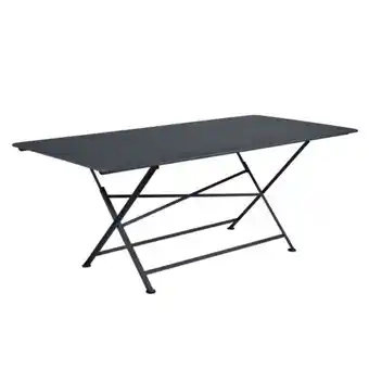 Castorama Fermob table de jardin en métal fermob cargo 190 x 90 cm carbone offre