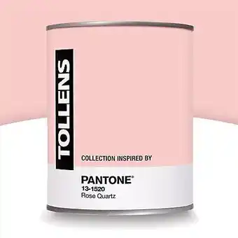 Castorama Tollens peinture murs et boiseries tollens pantone 13-1520 rose quartz satin 1l offre
