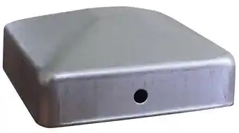 Blooma lot de 4 chapeaux galvanisé pour poteau bois - 70 x 70 mm