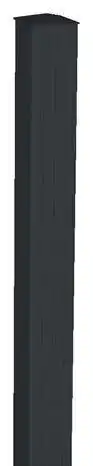 Poteau de portail aluminium gris anthracite h. 2,60 m