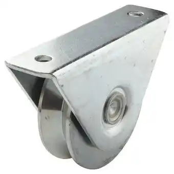 Afbat roue gorge v en zinc blanc ø 80 mm